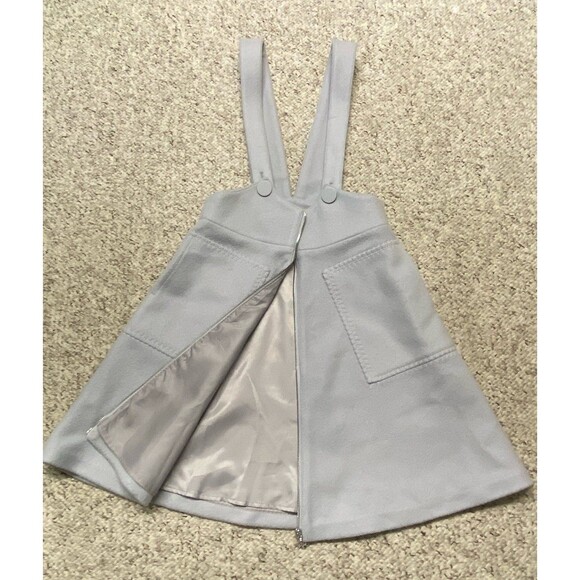 ONE MORE Pinafore Overall Acadamia Cottage Core Dress  A-Line Mini Patch Pockets - Picture 2 of 12